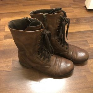 Mossimo Brown Combat Boots 7